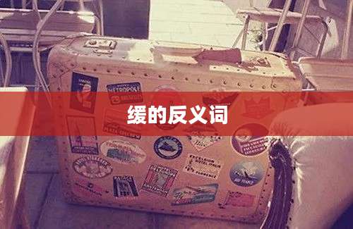 缓的反义词