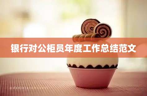 银行对公柜员年度工作总结范文