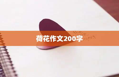 荷花作文200字