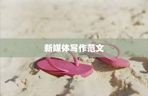 新媒体写作范文