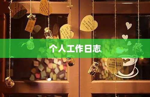 个人工作日志