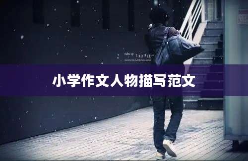 小学作文人物描写范文