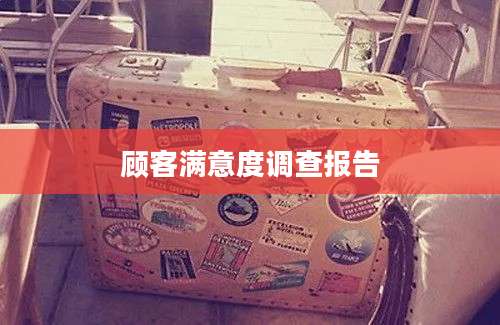 顾客满意度调查报告