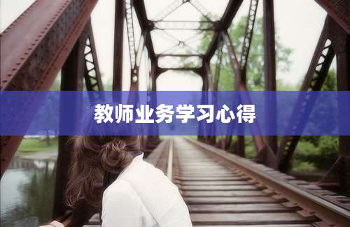 教师业务学习心得