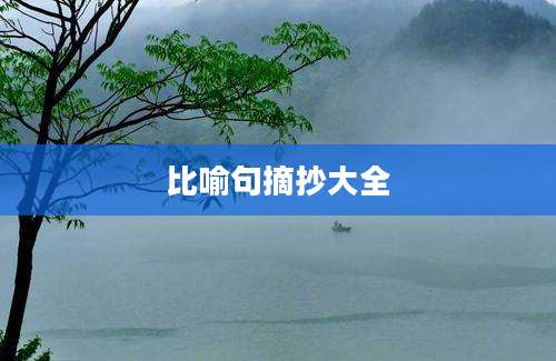 比喻句摘抄大全