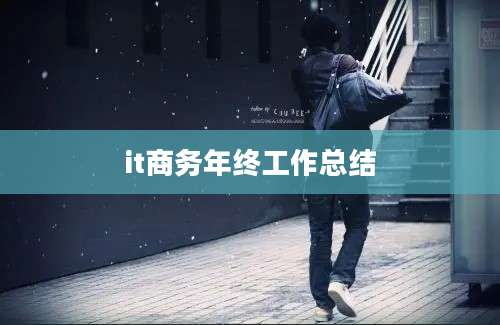 it商务年终工作总结