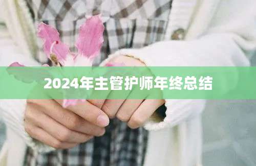 2024年主管护师年终总结