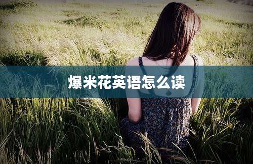 爆米花英语怎么读