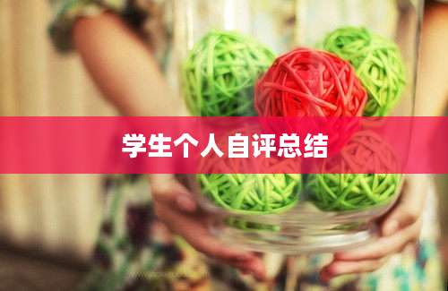 学生个人自评总结