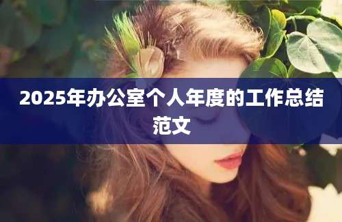 2025年办公室个人年度的工作总结范文