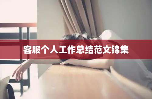 客服个人工作总结范文锦集