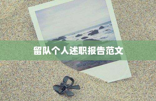 留队个人述职报告范文