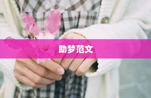 助梦范文