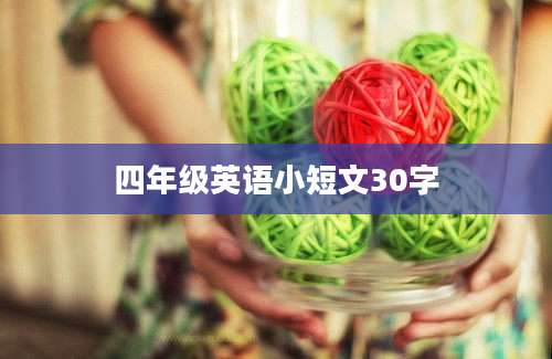 四年级英语小短文30字
