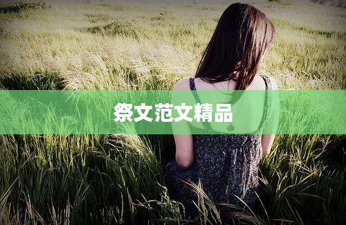 祭文范文精品