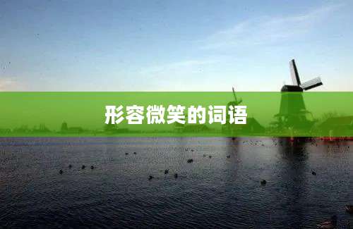形容微笑的词语