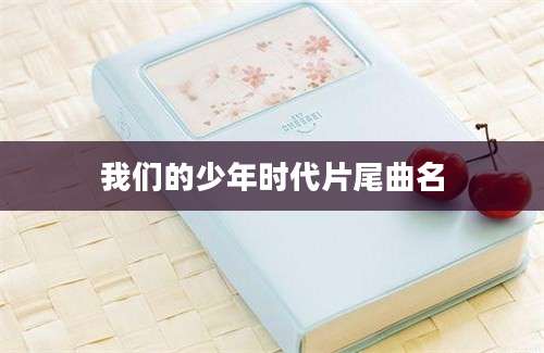 我们的少年时代片尾曲名