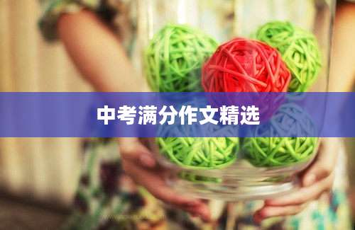 中考满分作文精选