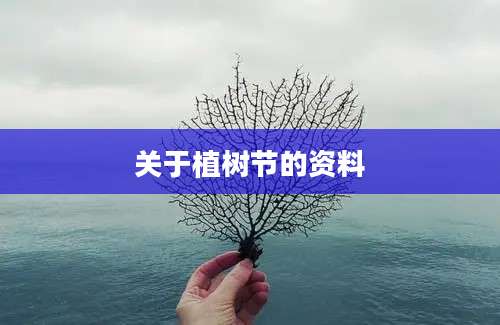 关于植树节的资料