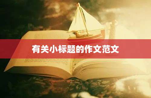 有关小标题的作文范文