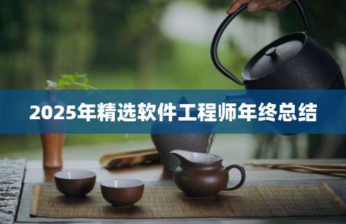2025年精选软件工程师年终总结
