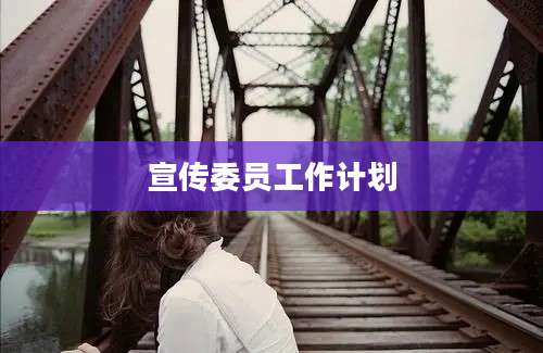 宣传委员工作计划