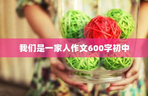 我们是一家人作文600字初中