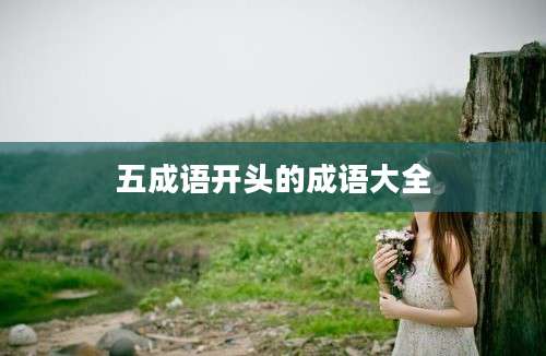 五成语开头的成语大全