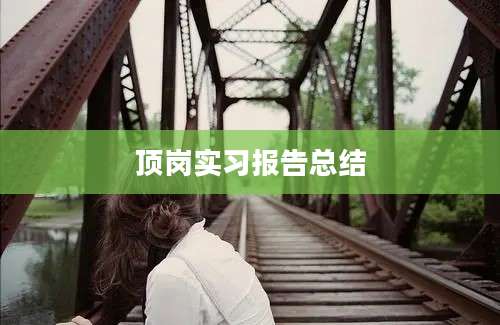 顶岗实习报告总结