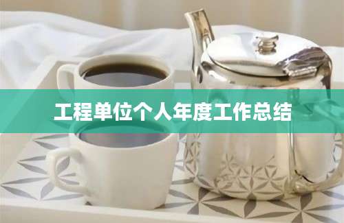 工程单位个人年度工作总结