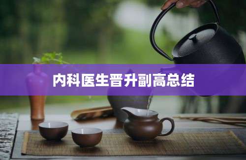 内科医生晋升副高总结