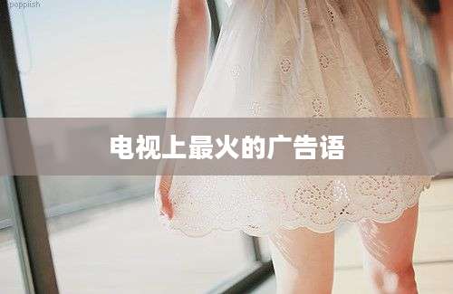 电视上最火的广告语
