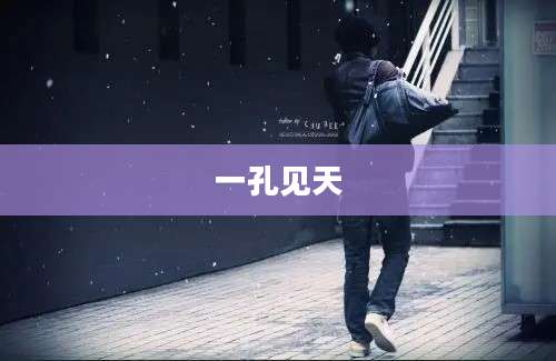 一孔见天