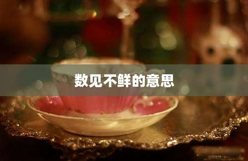 数见不鲜的意思