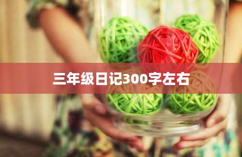 三年级日记300字左右