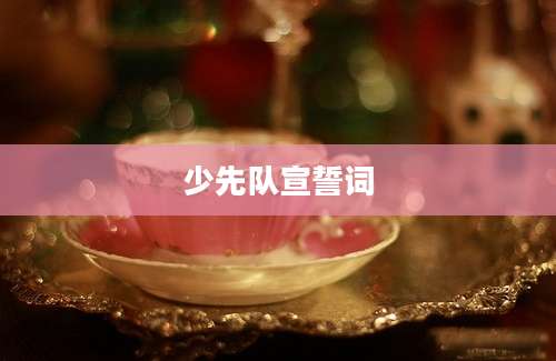 少先队宣誓词