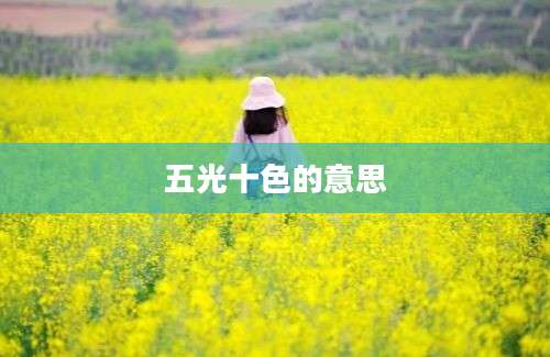 五光十色的意思