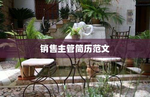 销售主管简历范文