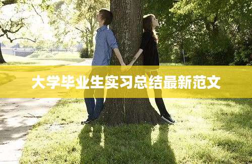 大学毕业生实习总结最新范文