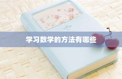 学习数学的方法有哪些