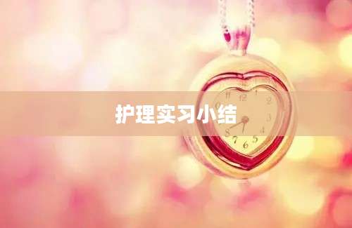 护理实习小结