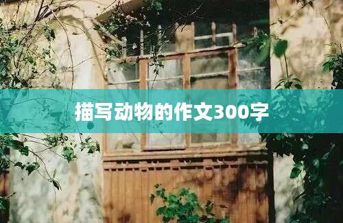 描写动物的作文300字