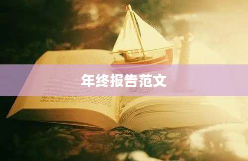 年终报告范文