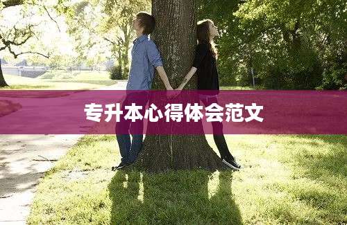 专升本心得体会范文