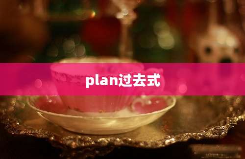 plan过去式