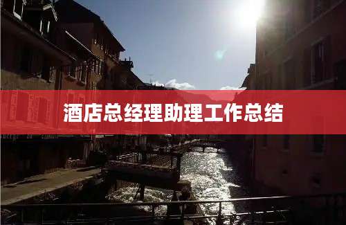 酒店总经理助理工作总结