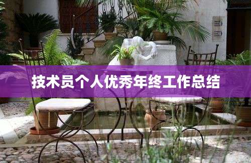技术员个人优秀年终工作总结