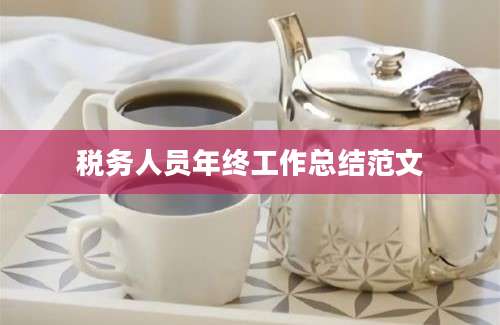 税务人员年终工作总结范文
