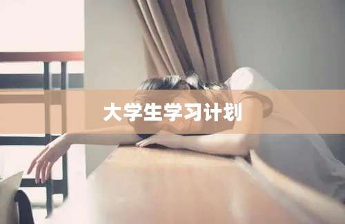 大学生学习计划