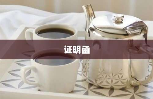 证明函